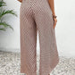 Tied Printed Wide Leg Pants