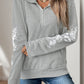 Perfee Half Zip Long Sleeve Hoodie