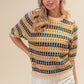 BiBi Multi Color Half Sleeve Sweater - Brand BiBi
