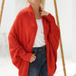 Open Front Batwing Sleeve Cardigan