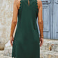 Mock Neck Sleeveless Mini Dress