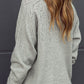 Openwork Button Down Long Sleeve Cardigan