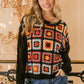 BiBi Granny Square Front Long Sleeve Top - Brand BiBi