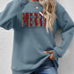 MERRY CHRISTMAS Round Neck Long Sleeve Sweatshirt