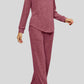 Ribbed Long Sleeve Top and Pocketed Pants Set