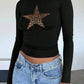 Devine Star Round Neck Long Sleeve T-Shirt