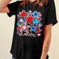 Graphic Round Neck Short Sleeve T-Shirt