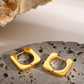 18K Gold-Plated Stainless Steel Square Earrings