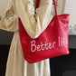 BETTER LIFE PU Leather Tote Bag