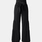 Tied Ruched Wide Leg Pants