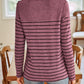 Striped Round Neck Long Sleeve T-Shirt