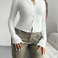 Devine Button Up Long Sleeve T-Shirt
