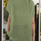 Openwork Round Neck Short Sleeve Cover-Up