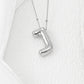 Copper Bubble Letter Pendant Necklace