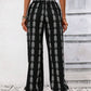Tied Printed High Waist Pants
