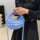 Quilted Puffy Removable Strap Crossbody Bag