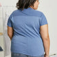 Sew In Love Full Size Exposed Seam Round Neck Short Sleeve T-Shirt
