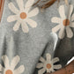 Full Size Flower Round Neck Half Sleeve T-Shirt
