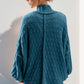Double Take Full Size Open Front Long Sleeve Cardigan
