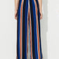 Side Slit Contrast Wide Leg Pants