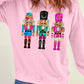 Nutcracker Graphic Round Neck Long Sleeve Sweatshirt