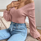 Honey V-Neck Long Sleeve T-Shirt