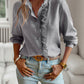 Devine Ruffle Trim Long Sleeve Shirt