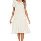 Lace Detail Square Neck Lounge Dress