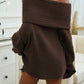 Devine Off-Shoulder Extra-Long Sleeve Sweater