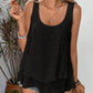 Layered Scoop Neck Wide Strap Tank
