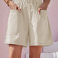 Full Size Pocketed Elastic Waist Shorts