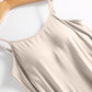 Full Size Scoop Neck Midi Cami Dress with Bra