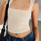 Square Neck Wide Strap Tank