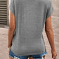Full Size Lace Detail V-Neck Short Sleeve T-Shirt