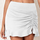 Beachin' Ruched Elastic Waist Swim Skirt