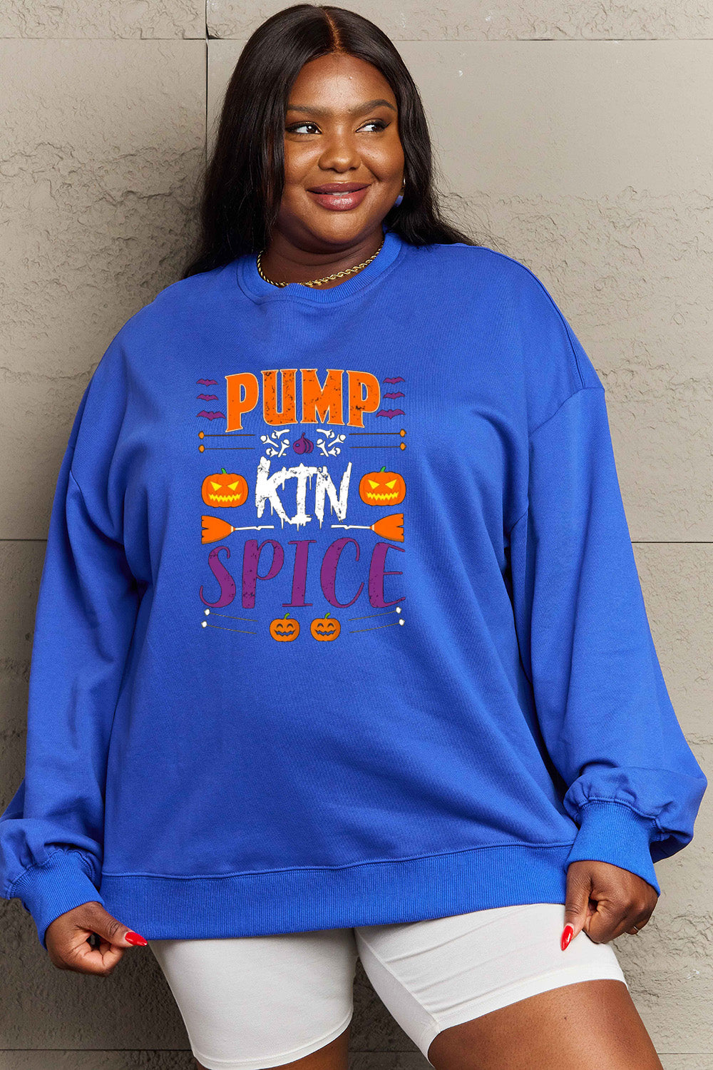 Simply Love Full Size PUMPKIN SPICE Graphic Sweatshirt