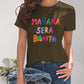 Full Size Letter Graphic Round Neck Short Sleeve T-Shirt