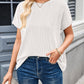 Lovelet Round Neck Short Sleeve Rib T-Shirt