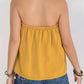Embroidered Tube Sleeveless Top