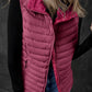 Pocketed Zip Up Vest Coat