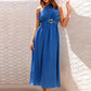 Full Size Single Shoulder Midi Dress
