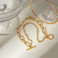 18K Gold-Plated Stainless Steel Chain Bracelet