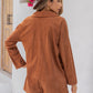Lapel Collar Long Sleeve Romper