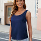 Scoop Neck Sleeveless Top