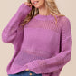 BiBi Openwork Long Sleeve Knit Top - Brand BiBi