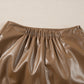 Bowknot Elastic Waist Mini Skirt
