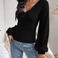 Honey V-Neck Long Sleeve T-Shirt