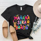 Letter Graphic Round Neck Short Sleeve T-Shirt