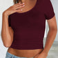 Devine Scoop Neck Short Sleeve T-Shirt