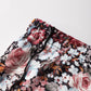 Floral Elastic Waist Maxi Skirt